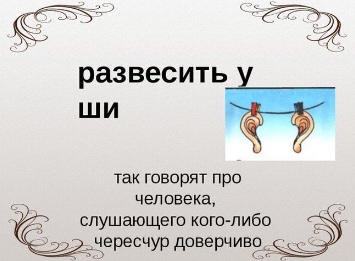Развесить уши