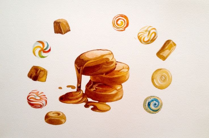 Рисование карамелью