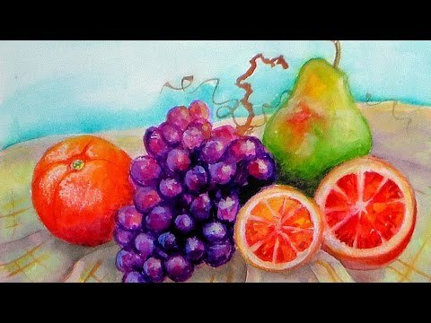 Рисование акварелью натюрморт