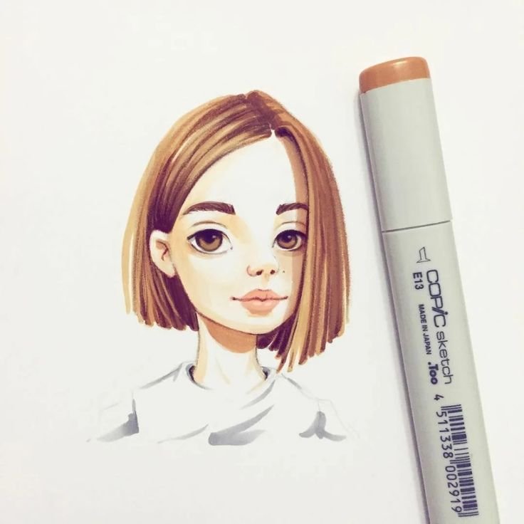 Рисунки маркерами