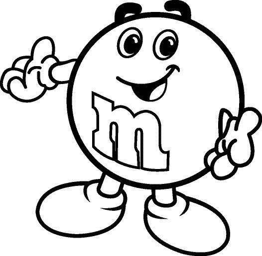 Трафарет m m's