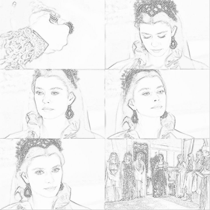 Рисунки карандашом Кесем Султан