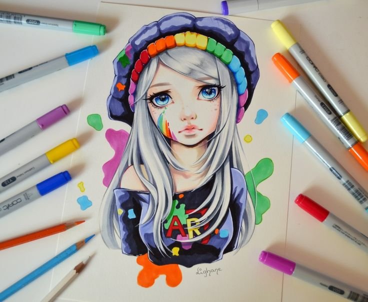 Рисунки фломастерами