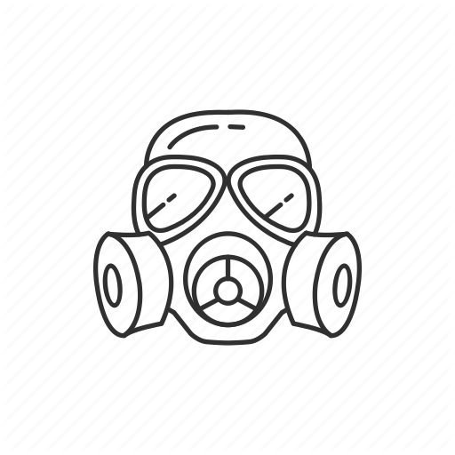 Маска противогаз раскраска