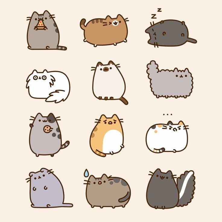 Рисунки для срисовки котики