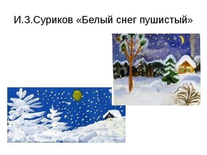 Суриков Иван Захарович белый снег пушистый