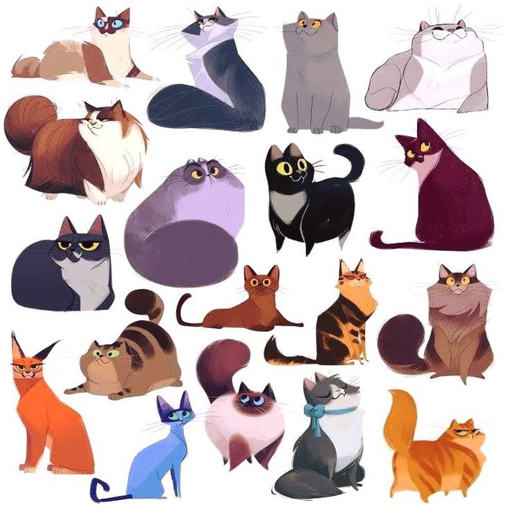 Стилизованные котики