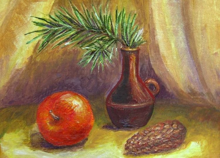 Натюрморт детские рисунки