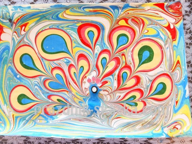 Рисование красками эбру