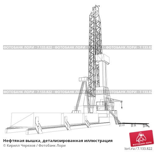 Буровой станок вектор