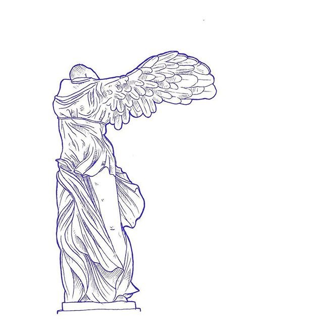 Богиня Ника статуя