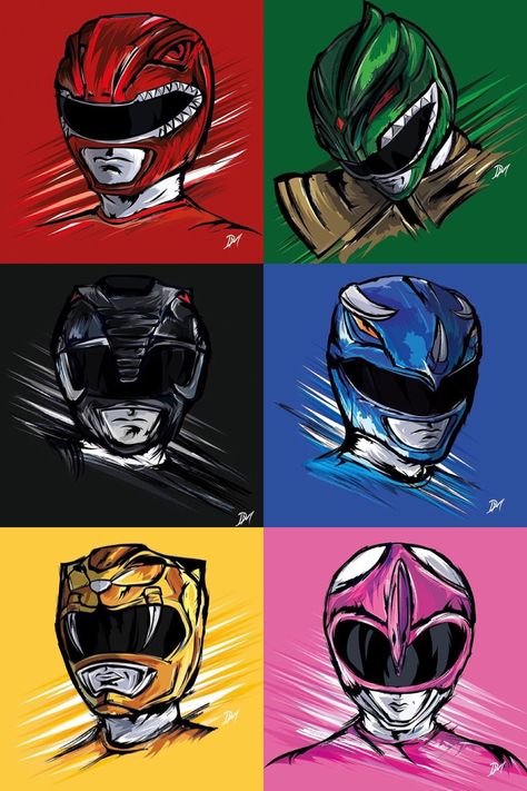 Power Rangers Mighty Morphin Art