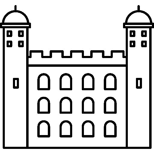 Лондонский Тауэр рисунок легкий