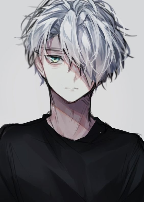 White hair man Art