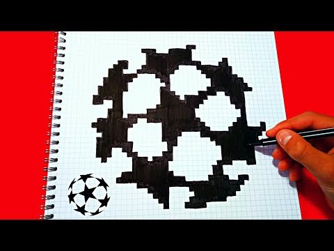 Рисунки по клеточкам чёрным маркером