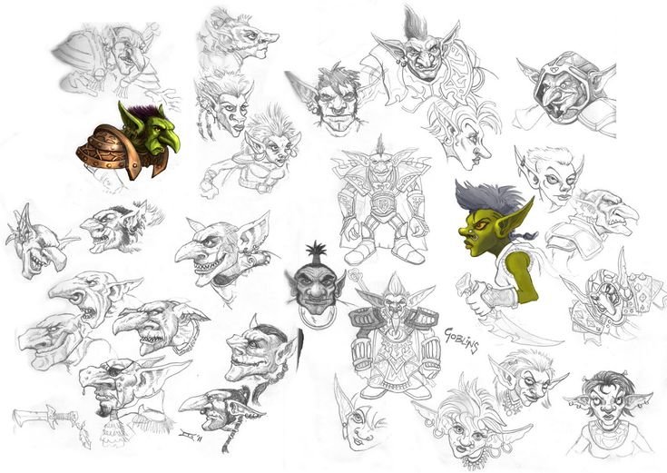 Рисунки в стиле Goblincore