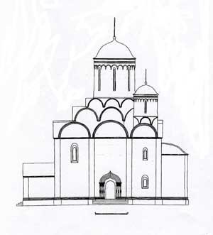 Успенский собор Московского Кремля рисунок легкий