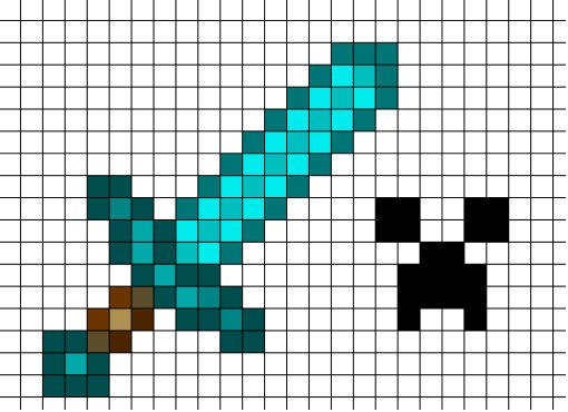 Рисунки по клеточкам легкие