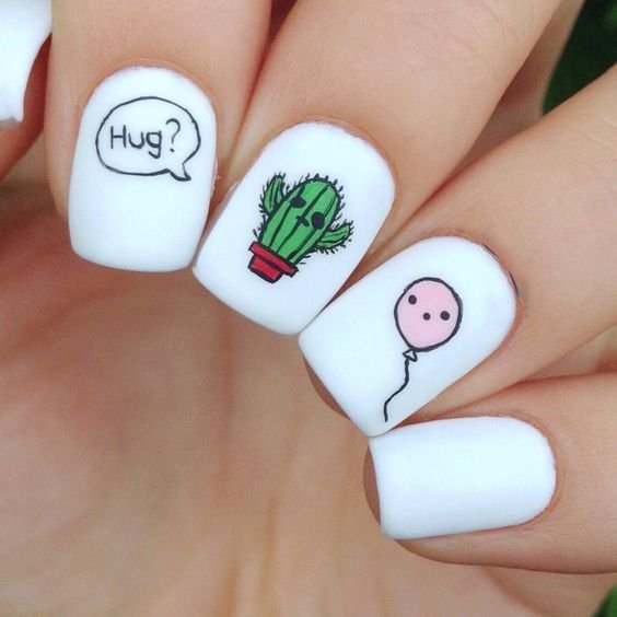 Маникюр на короткие ногти для детей