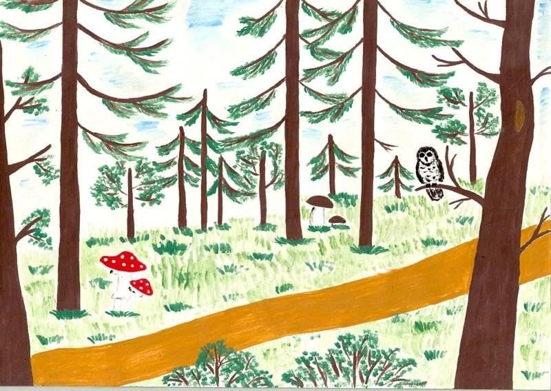Рисунок на тему природа