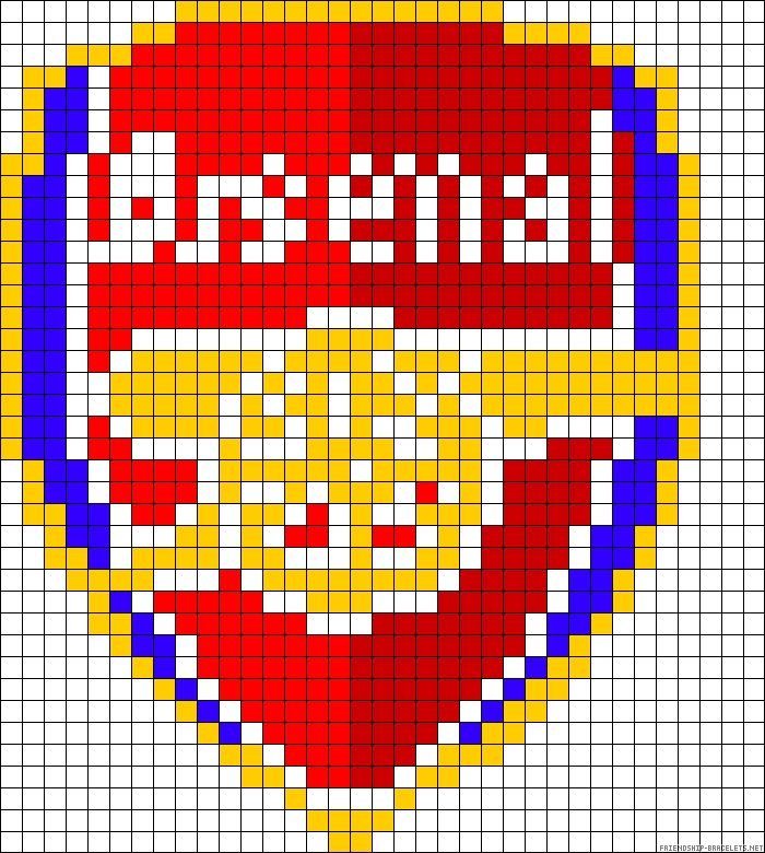Футбольные логотипы по клеткам