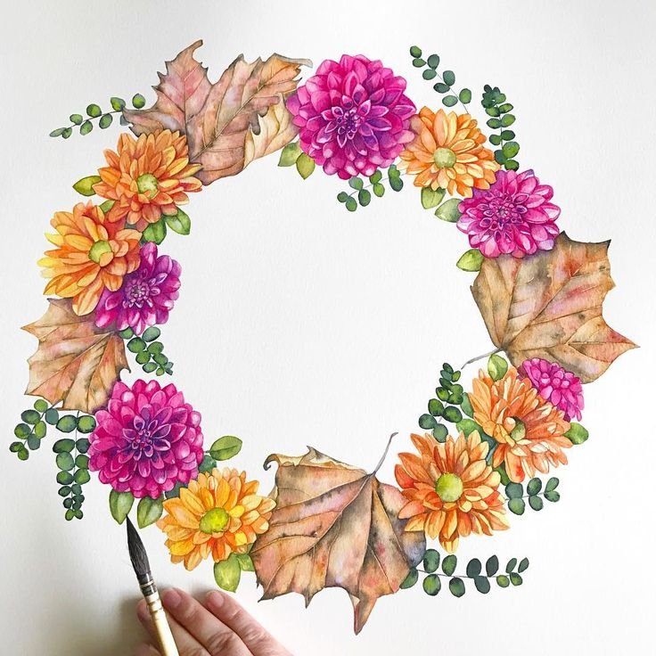 Венок для рисования