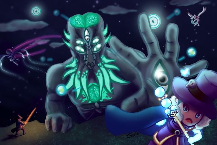 Terraria лунный Лорд арт