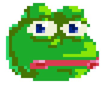 Пепе пиксель арт