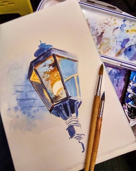 Рисунки акварелью
