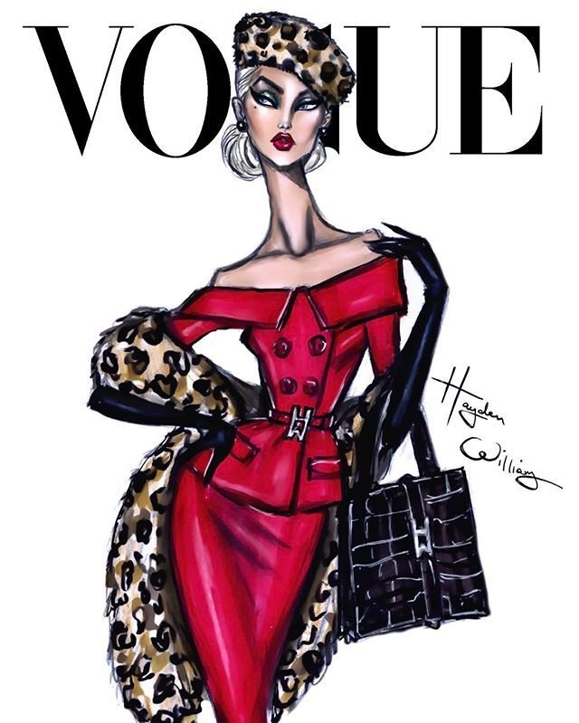 Хайден Вильямс эскизы Vogue