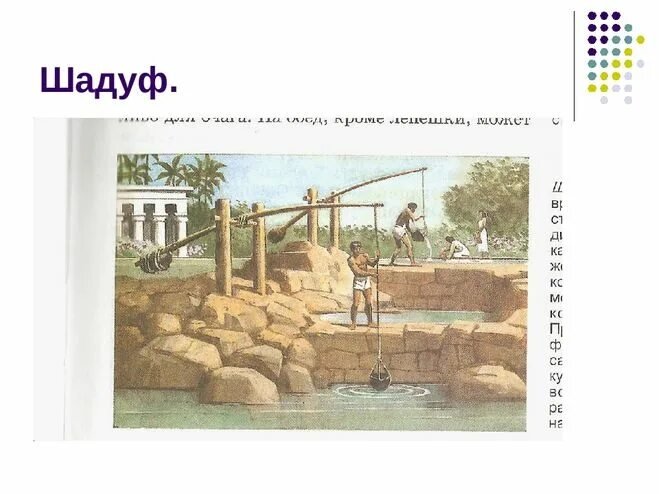 Что такое шадуф в древнем Египте 5 класс