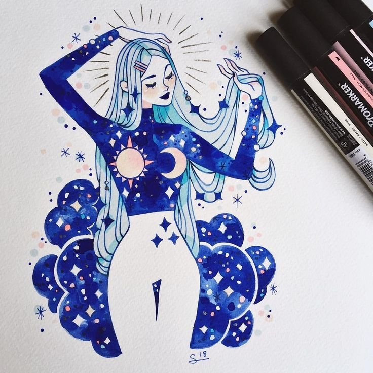 Красивые рисунки фломастерами