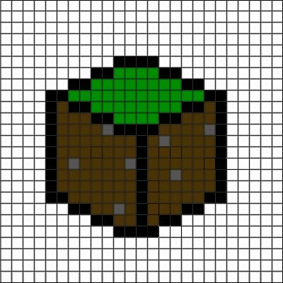 Рисование по клеточкам Minecraft