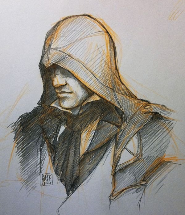 Рисунок ассасин Арно
