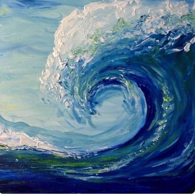 Рисование моря гуашью