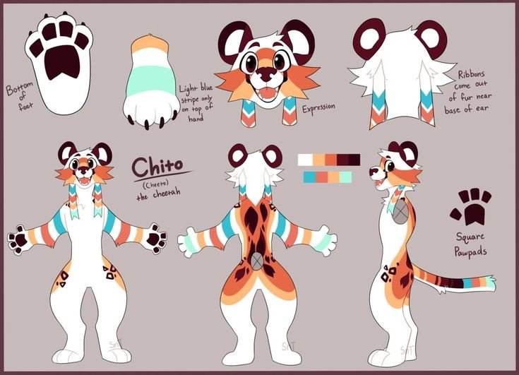 Арт референс фурри