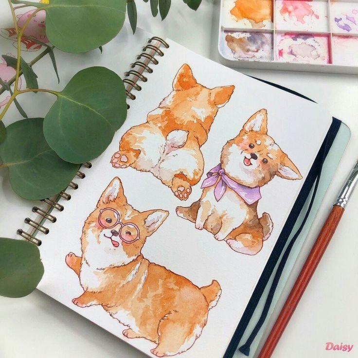 Кот маркерами