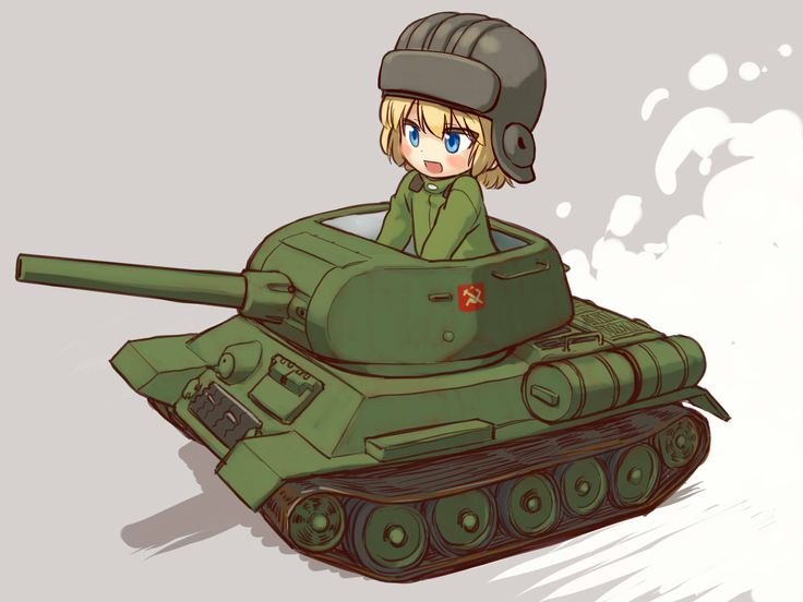 Аниме танкистки т 34