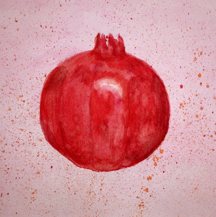 Гранат рисунок карандашом