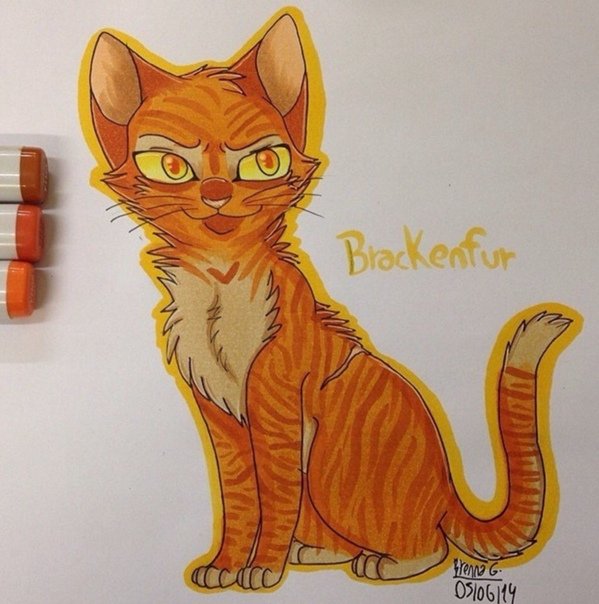 Рисунки котиков маркерами