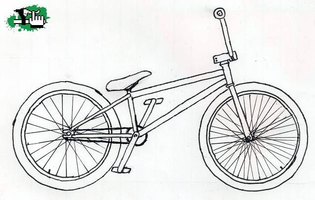 Разукрашка BMX велосипед