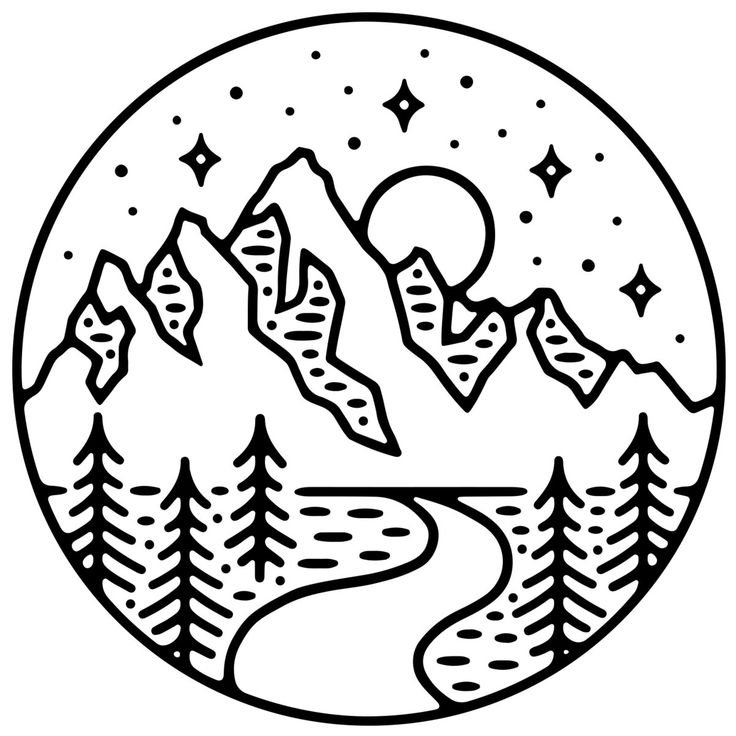 Пейзаж в круге
