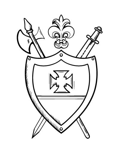 Герб раскраска