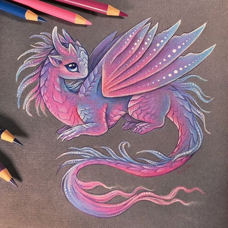 Alvia Alcedo рисунки драконы