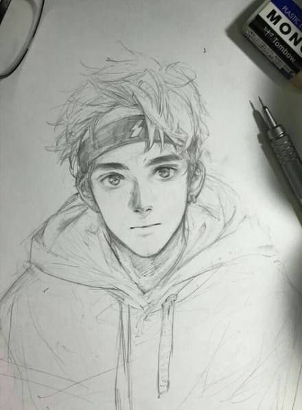 Рисунок карандашом парн