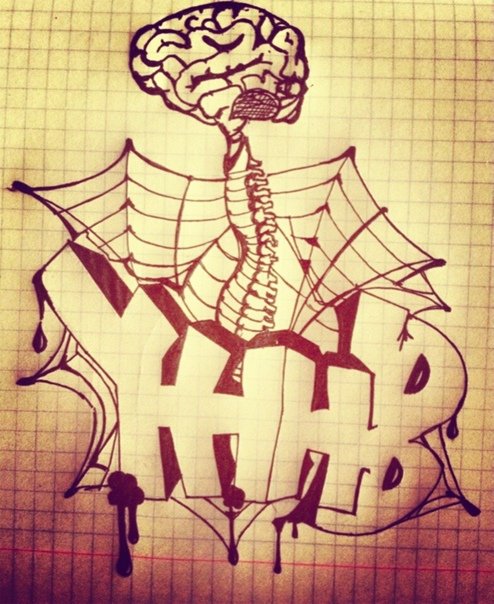 Тату УННВ эскизы