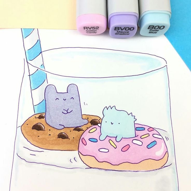 Рисунки лёгкие милые
