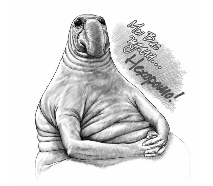 Ждун прикольный рисунок