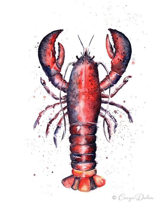 Лобстер арт рисунки