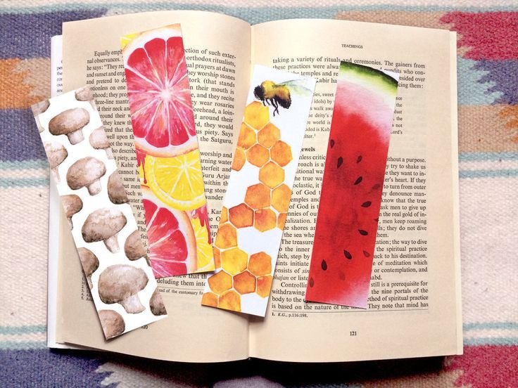 Стильные закладки для книг
